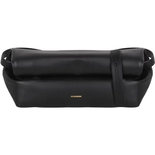 Weiche Rollklappe Schultertasche - Jil Sander - Modalova