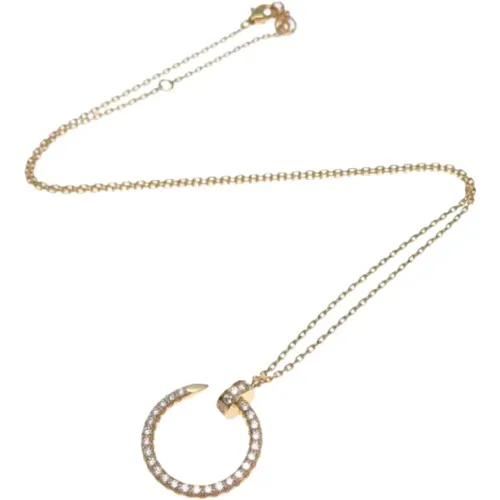 Pre-owned Gold necklaces , female, Sizes: ONE SIZE - Cartier Vintage - Modalova