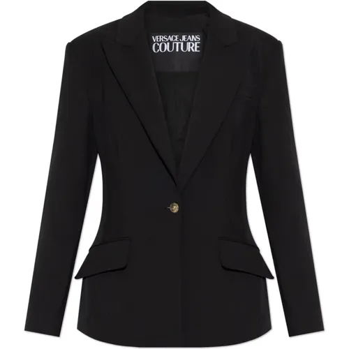 Blazer with Pockets , female, Sizes: S, XS - Versace Jeans Couture - Modalova