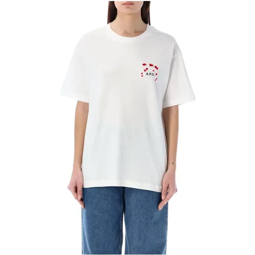 Amo T-Shirt with Classic Neckline , female, Sizes: L, S, XL, M - A.p.c. - Modalova