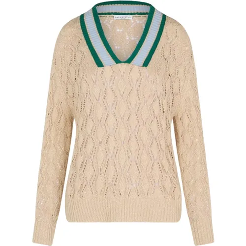 Cotton Club V-Neck Sweater , female, Sizes: XS, S, M - Ballantyne - Modalova