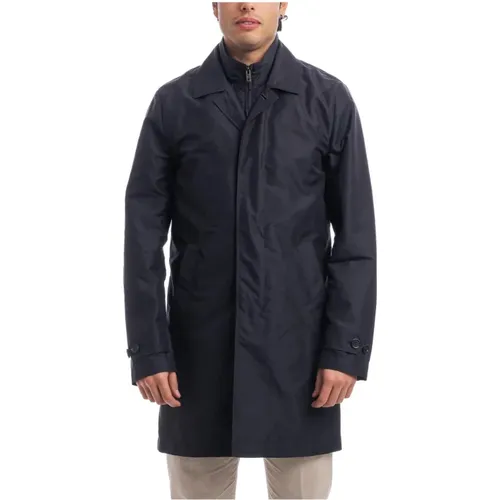 Single-Breasted Coats , male, Sizes: L, 2XL, 3XL, XL - Fay - Modalova