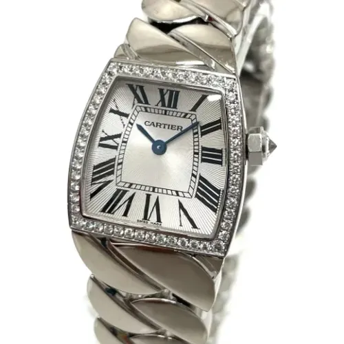 Pre-owned Stainless Steel watches , female, Sizes: ONE SIZE - Cartier Vintage - Modalova