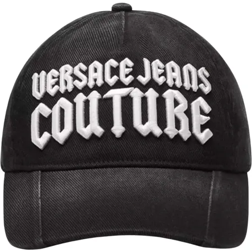 Gotischer bestickter Schirmhut - Versace Jeans Couture - Modalova