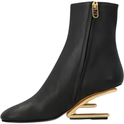 Leather boots , female, Sizes: 5 1/2 UK - Fendi - Modalova