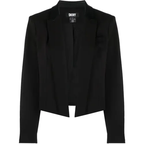 Cropped Casual Blazer , female, Sizes: XL - DKNY - Modalova