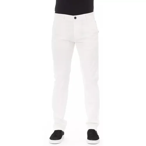 Trendige Weiße Baumwoll-Jeanshose , Herren, Größe: W36 - Baldinini - Modalova