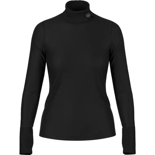 Langarm Stretch Baumwollshirt , Damen, Größe: L - Marc Cain - Modalova