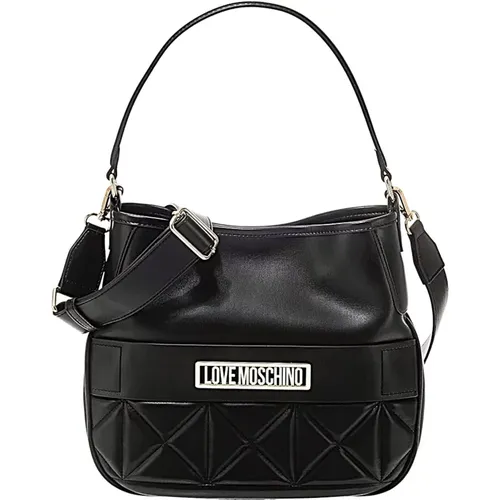 Stylish Leather Bag , female, Sizes: ONE SIZE - Love Moschino - Modalova