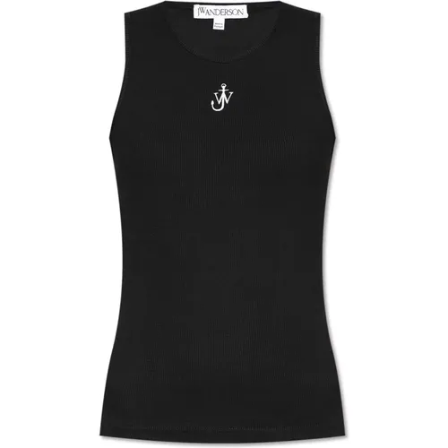 Top with logo , female, Sizes: S, L, M, XS - JW Anderson - Modalova