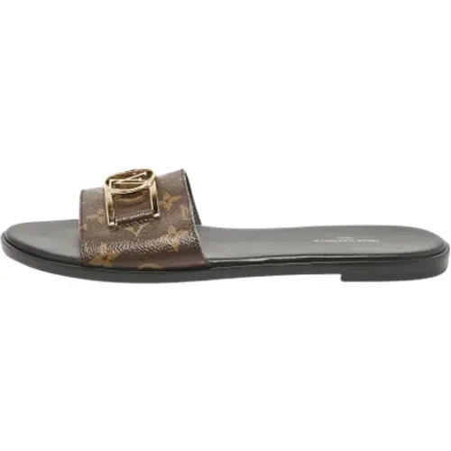 Pre-owned Canvas sandals , female, Sizes: 7 UK - Louis Vuitton Vintage - Modalova