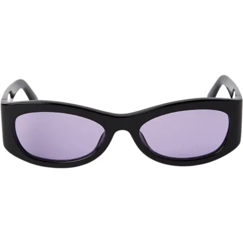 Retro Oval Sunglasses Women 90s Style , female, Sizes: 57 MM - Ambush - Modalova