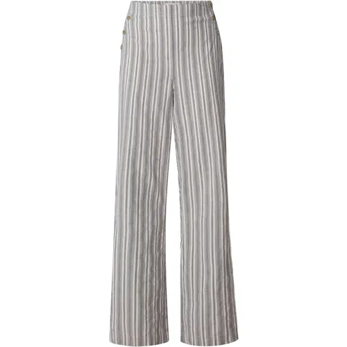 Petunia Trousers Ocean Blue Stripe , female, Sizes: XS - Busnel - Modalova