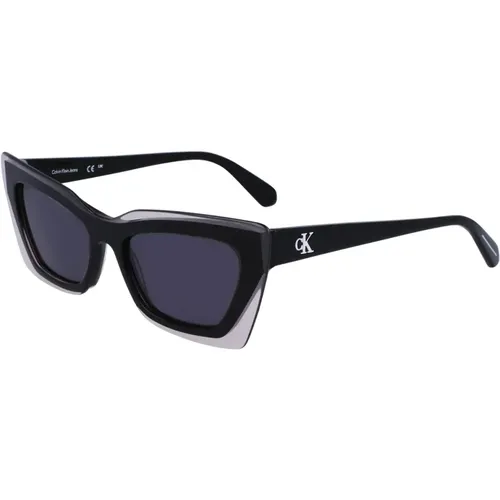 Sunglasses Ckj23656S 001 /Grey , unisex, Sizes: 52 MM - Calvin Klein - Modalova