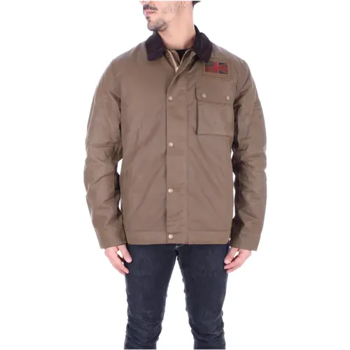 Mäntel mit Logo und Frontverschluss , Herren, Größe: 2XL - Barbour - Modalova