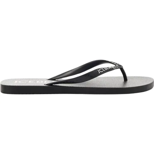 Klassische Logo Flip-flops , Herren, Größe: 40 EU - Iceberg - Modalova