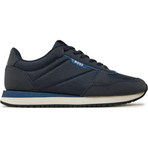 Blaue Sneakers - Kai Modell , Herren, Größe: 45 EU - Hugo Boss - Modalova