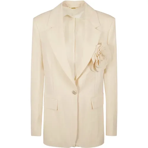 Women's Clothing Outerwear White Ss24 , female, Sizes: XS - Blumarine - Modalova