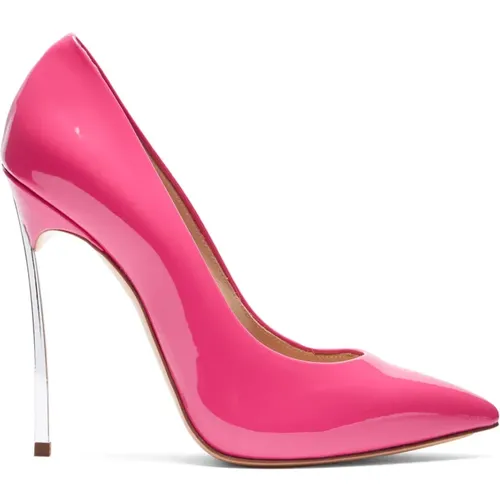 Fuchsia Patentleder Blade Pump - Casadei - Modalova