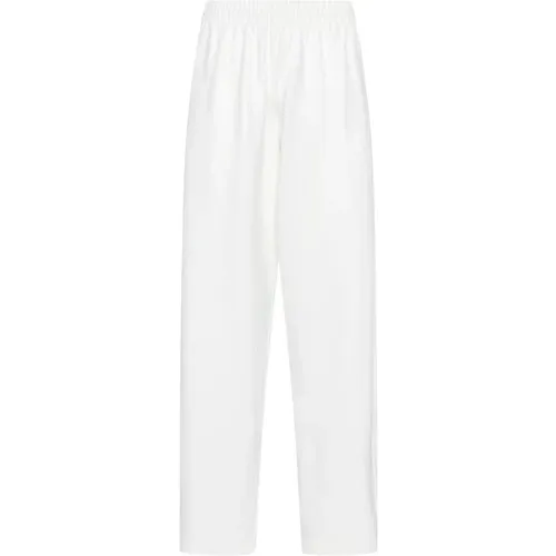 Beige Track Pant Trousers , female, Sizes: S, M - Wardrobe.nyc - Modalova