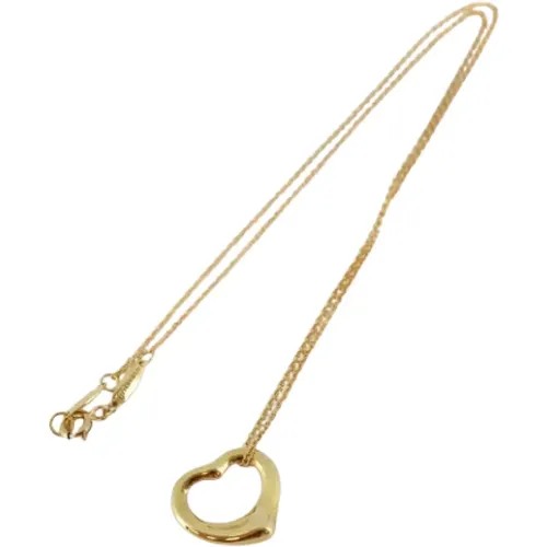 Pre-owned Gold necklaces , female, Sizes: ONE SIZE - Tiffany & Co. Pre-owned - Modalova