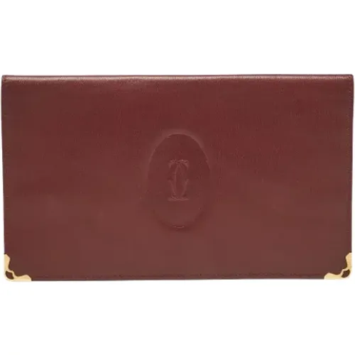 Pre-owned Leather wallets , female, Sizes: ONE SIZE - Cartier Vintage - Modalova