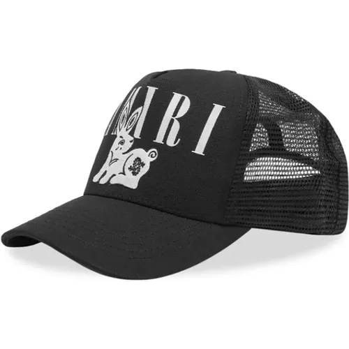 Bandana Rabbit Trucker Cap in , male, Sizes: ONE SIZE - Amiri - Modalova