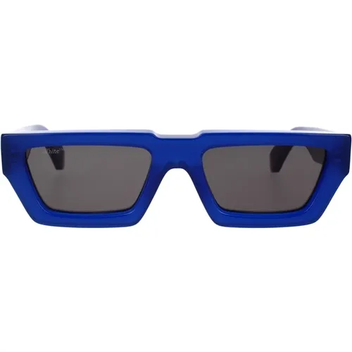 Dark Transparent Sunglasses , unisex, Sizes: 54 MM - Off White - Modalova