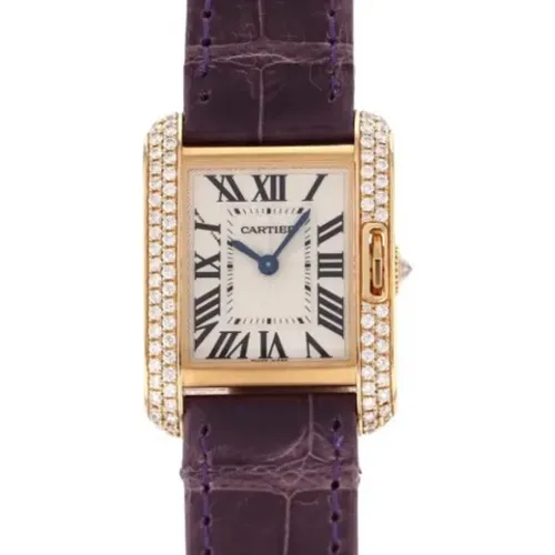 Pre-owned Silver watches , female, Sizes: ONE SIZE - Cartier Vintage - Modalova