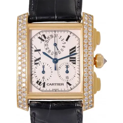 Pre-owned Leather watches , female, Sizes: ONE SIZE - Cartier Vintage - Modalova