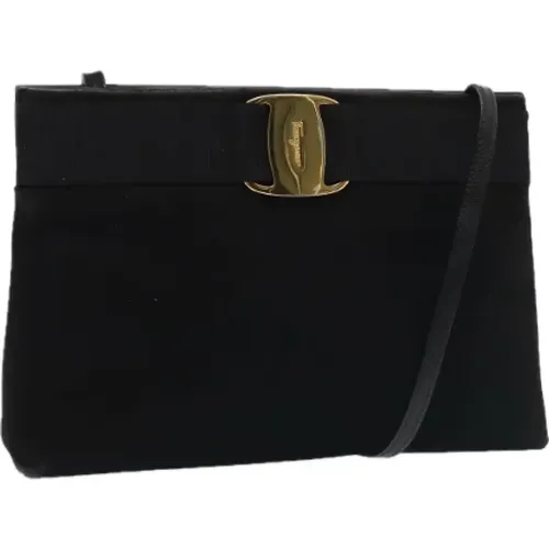 Pre-owned Wildleder schultertasche , Damen, Größe: ONE Size - Salvatore Ferragamo Pre-owned - Modalova