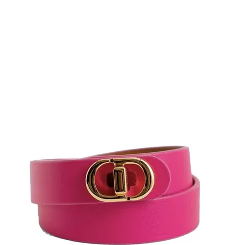 Montaigne Double Bracelet Gold Tone Leather , female, Sizes: M, S - Dior - Modalova