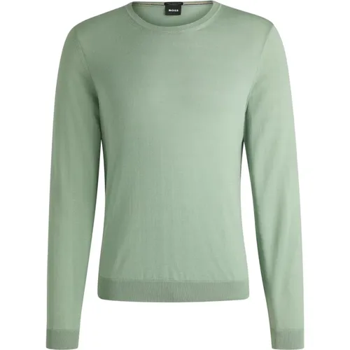 Breathable Wool Sweater , male, Sizes: 2XL - Hugo Boss - Modalova