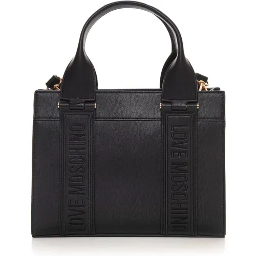Stilvolle Handtasche mit Verstellbarem Riemen , Damen, Größe: ONE Size - Love Moschino - Modalova