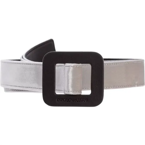 Adjustable Plain Logo Belt , female, Sizes: 80 CM - Emporio Armani - Modalova