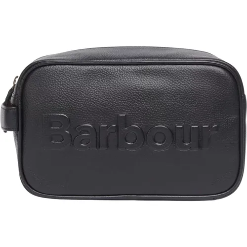 Logo Leder Waschtasche für Männer - Barbour - Modalova