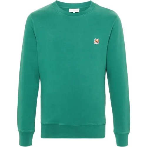 Logo Crew Neck Sweater , male, Sizes: M, L, XL, S - Maison Kitsuné - Modalova