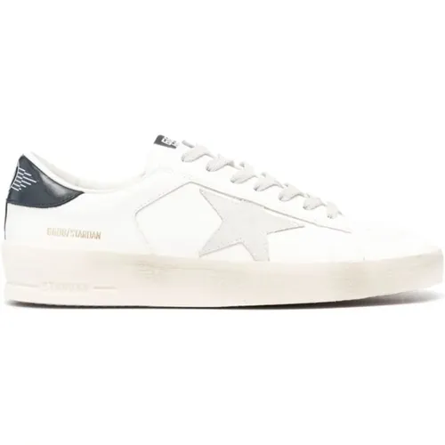 Weiße Mitternachtsblaue Sneakers mit Panel-Design , Herren, Größe: 39 EU - Golden Goose - Modalova