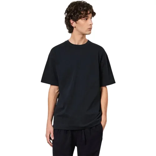 Oversized Baumwoll-Jersey T-Shirt , Herren, Größe: S - Massimo Alba - Modalova