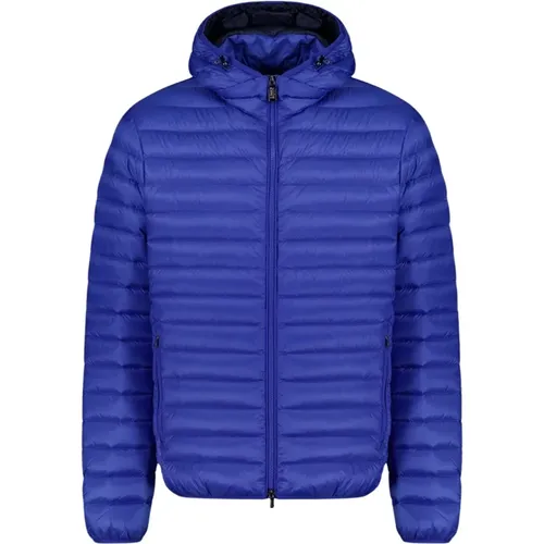 Franklin 2.0 - 100 Gramm kobaltblaue Daunenjacke mit Kapuze , Herren, Größe: XL - Ciesse Piumini - Modalova