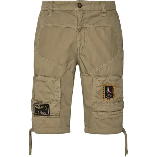 Grüne Anti-G Bermuda Shorts , Herren, Größe: M - aeronautica militare - Modalova