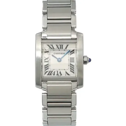 Pre-owned Stainless Steel watches , female, Sizes: ONE SIZE - Cartier Vintage - Modalova