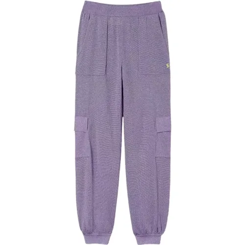 Cargo Lurex Knit Pants , female, Sizes: XS - Twinset - Modalova