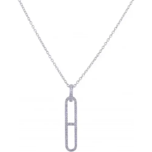 Pre-owned Silver White Gold Hermes Necklace , unisex, Sizes: ONE SIZE - Hermès Vintage - Modalova