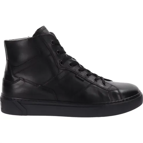 Herren Leder Sneakers Stilvoller Komfort , Herren, Größe: 42 EU - Nerogiardini - Modalova