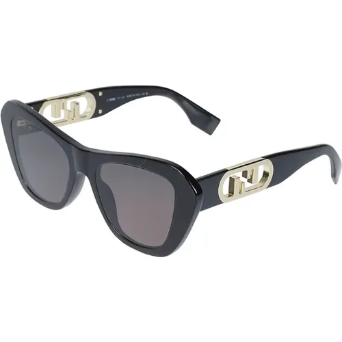 Stylish Sunglasses, Fe40064I - 01a Model , unisex, Sizes: 52 MM - Fendi - Modalova