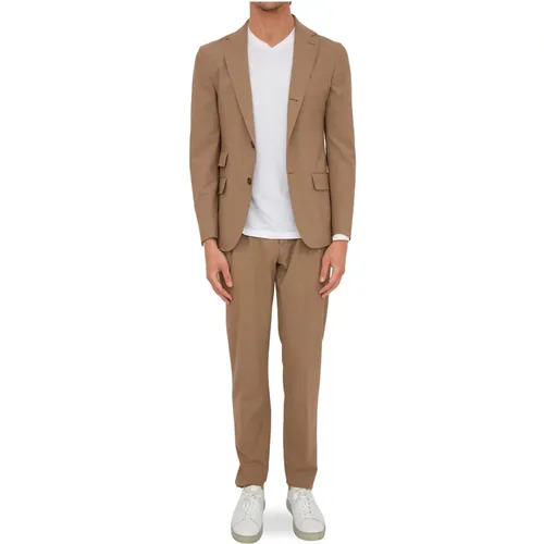 Luxury Wool Blend Single Breasted Suit , male, Sizes: 2XL, XL - Eleventy - Modalova