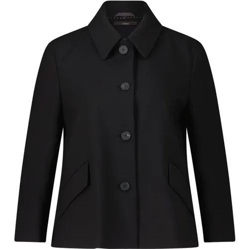 Crepe Kurzblazer Jacke , Damen, Größe: L - Windsor - Modalova