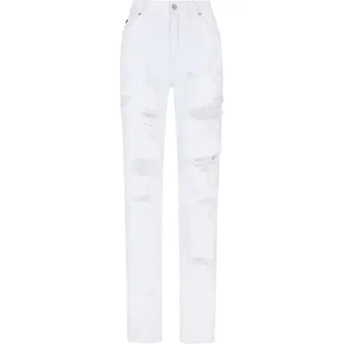 High Waist Straight Leg Jeans , female, Sizes: S, XS - Dolce & Gabbana - Modalova