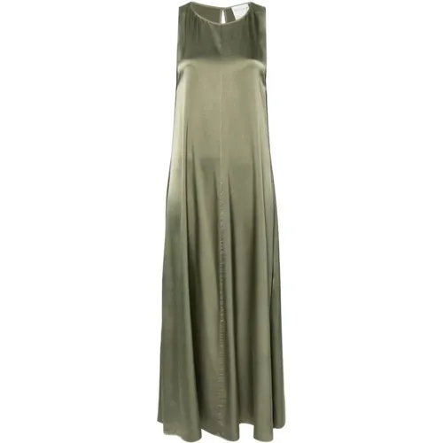 Long Olive Dress , female, Sizes: M, S - Forte Forte - Modalova